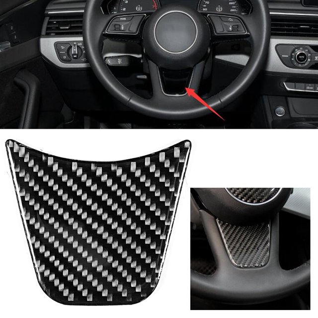 Etiqueta engomada modificada del coche de la fibra de carbono, cubierta del volante del volante de la fibra de carbono Decoración del volante del coche Artesanía excepcional