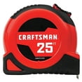 thumbnail image 2 of CRAFTSMAN Tape Measure, Self-Lock, 25-Foot (CMHT37225S),Red/Back, 2 of 3