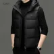 thumbnail image 4 of Chaqueta de plumón ligera con capucha para hombre, chaqueta sin mangas con relleno de plumón de pato para hombre, chalecos de marca de invierno para hombre, chaquetas para hombre, 4 of 4