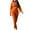 Orange womens outfit sets, variant on Gifts Blazer Sets for Women Business Suit Sets for Women Classic Button Lapel Cropped Blazer Coat and High Waist 2 Piece Outfits Office Casual Solid Work Lounge Sets Holiday