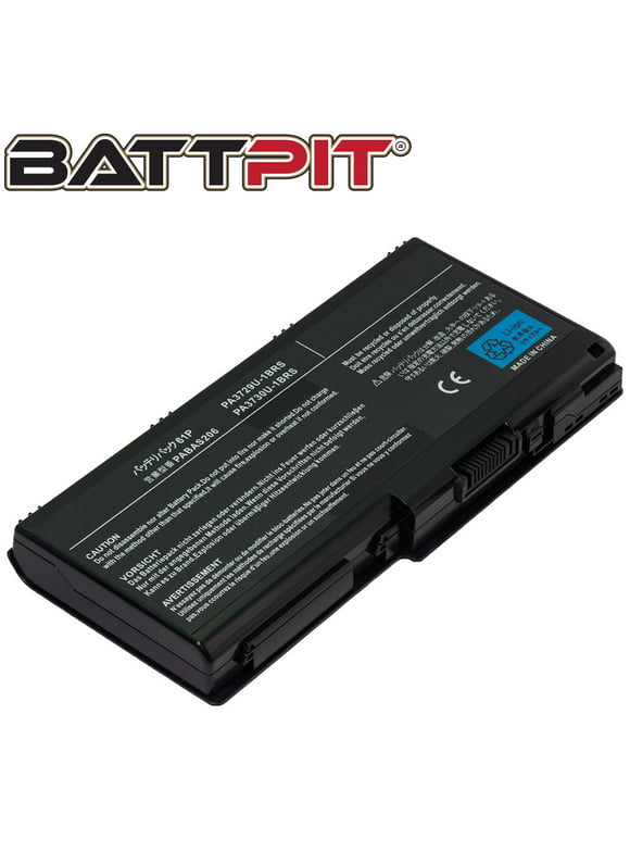 BattPit: Laptop Battery Replacement for Toshiba Qosmio X505, PA3729U-1BAS, PA3729U-1BRS, PA3730, PA3730U-1BAS, PA3730U-1BRS, PABAS207 (10.8V 4400mAh 48Wh)