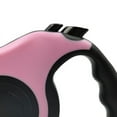 thumbnail image 2 of Correa retráctil para mascotas con botón de control y asa ergonómica, correa segura para pasear perros, para gatos y conejos, 5 m, color rosa, 2 of 12