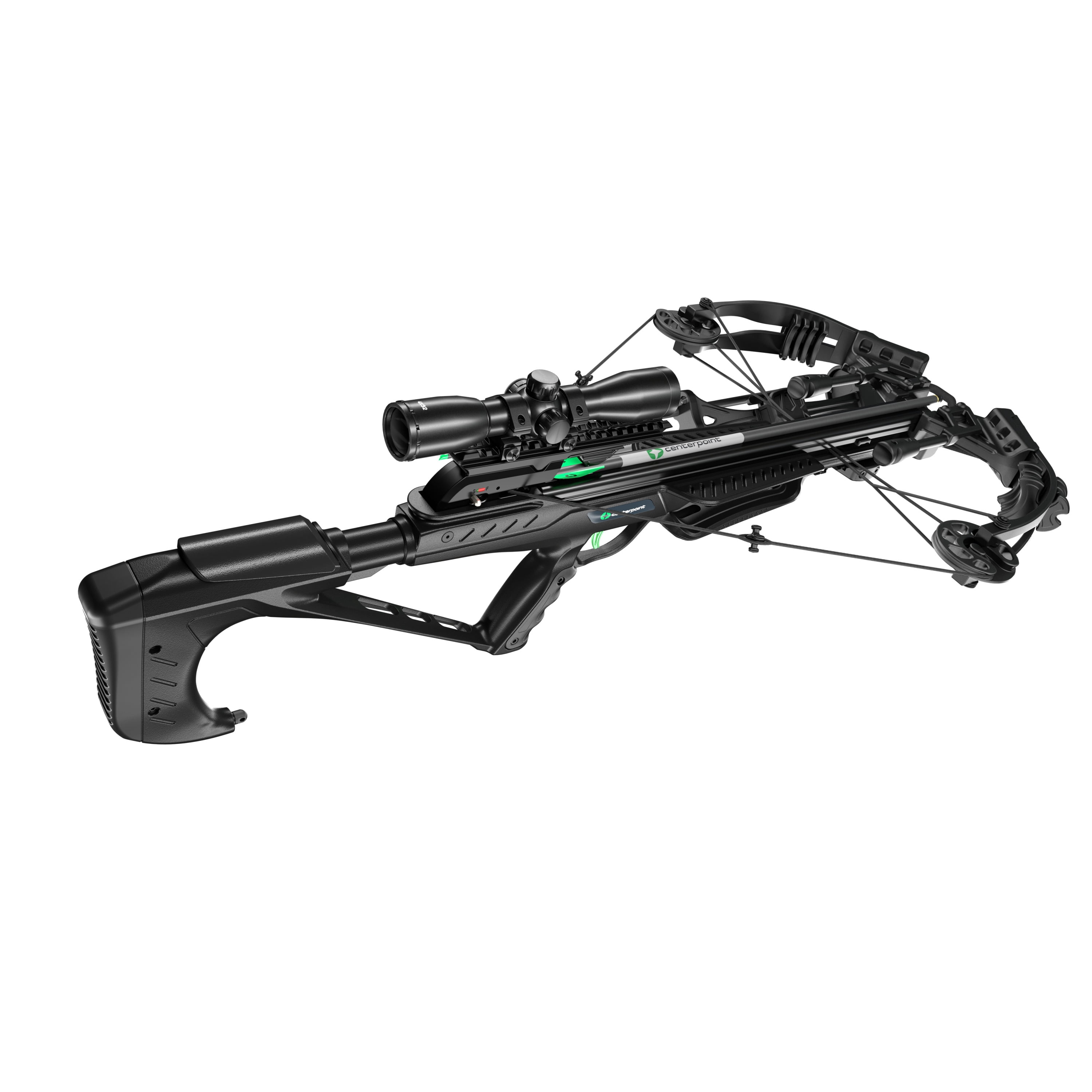 CenterPoint Dagger 405 FPS Compound Crossbow with Scope & 3 Arrow (Black)