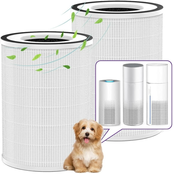 True HEPA KILO Filter Replacement for Afloia KILO, KILOPLUS, KILOPRO, MIRO,MIRO PRO and MORENTO MR-Kilo, Kalo Air Purifier, 360Â° 3-Stage Filtration,H13 True HEPA Filter, 2 Pack