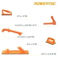 thumbnail image 2 of POWERTEC Push Block and Push Stick Set Fits Table Saws, Router Tables, Band Saws & Jointers, Dual Ergonomic Handles w/Max Grip, Wood Pusher Reduces Kickback & Increases Safety. 5PK (71009V) C30, 2 of 3