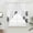 White Black, variant on White Dandelion Swag Valances for Windows, Kitchen Window Curtains Over Sink, Spring Flowers Botanical Vintage Black Window Treatment Curtains for Living Room/Bedroom Curtains 2 Panel Sets 36"x45"