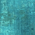 thumbnail image 1 of Ahgly Company Indoor Square Oriental Turquoise Blue Industrial Area Rugs, 5' Square, 1 of 4