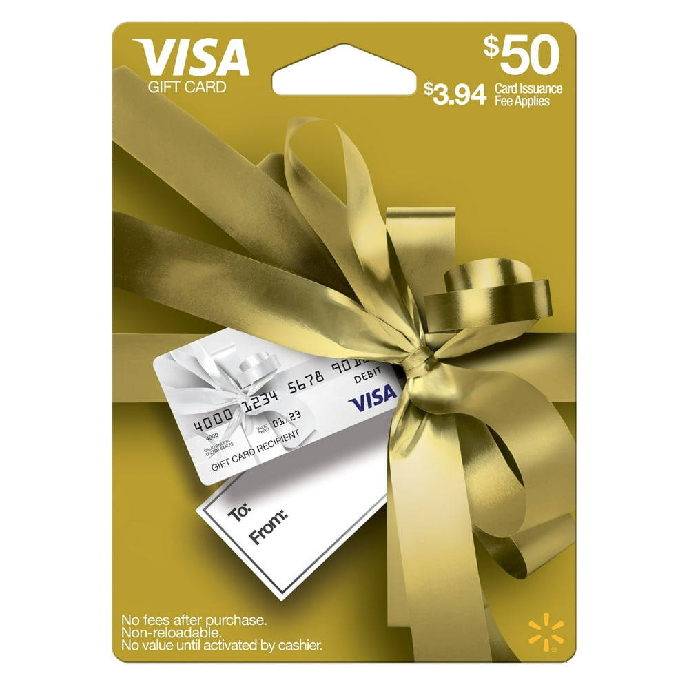 Visa Giftcard Wmt Ed Gc 50 Gold Gdb