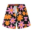 thumbnail image 3 of HAIJIE Swim Board Shorts Adjustable Ruched Side Bikini Shorts Cute Shorts Casual Shorts Going Out Shorts for Girlfriend Women Summer Pull on Short, 3 of 3