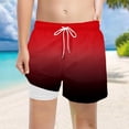 thumbnail image 2 of Boys Swim Trunks with Compression Liner Comfortable Anti-Chafe Swimming Shorts Stretchy UPF Quick Dry, 2 of 4