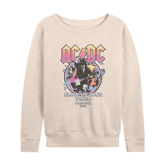 AC/DC - Blow Up - Women's French Terry Long Sleeve Pullover