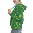 thumbnail image 2 of Lsque Pineapples1 Pattern Casual Women's Hoodie,Hooded Sweatshirt with Kangaroo Pocket,Pullover Hoodie with Eye-catching Drawstrings-Small, 2 of 7