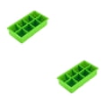 thumbnail image 2 of Molde de silicona para cubitos de hielo Bearachild de 8 rejillas color Rojo y Verde, 2 of 6