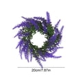 thumbnail image 3 of CaiYueKe Artificial Lavender Wreath Spring Floral Decor Scented Window Hanging Pendant Home Door Wall Decoration Easter Rustic Farmhouse Wedding Party Decorations, 3 of 6