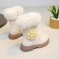 thumbnail image 4 of Beige Winter Boots For Girls With Artificial Leather Material, Snow Play And Everyday Wear For Kids Aged 3 To 10 Years, 4 of 4