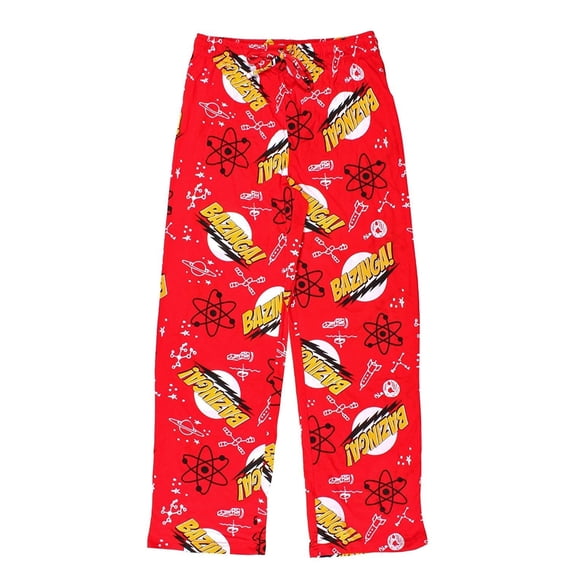 The Big Bang Theory Bazinga Red Adult Lounge Pants