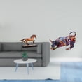 thumbnail image 2 of Figura de caballo en miniatura, escultura de resina, estatua de animal, adorno de toro, pintada a mano, coleccionable, ideal para decoración del hogar, 2 of 8