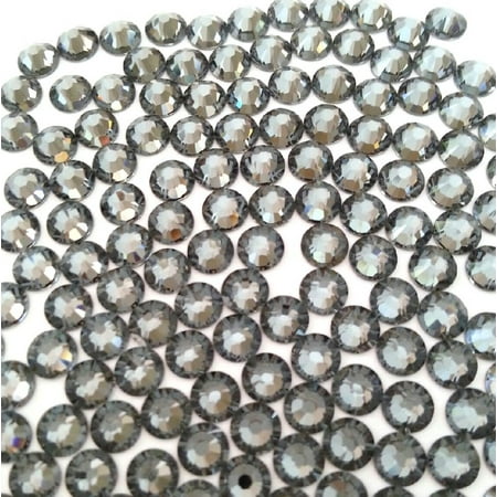 Swarovski Silver Rhinestones - SILVER NIGHT Crystal Rhinestones Flatback 144 SWAROVSKI 4.8mm 20ss ss20