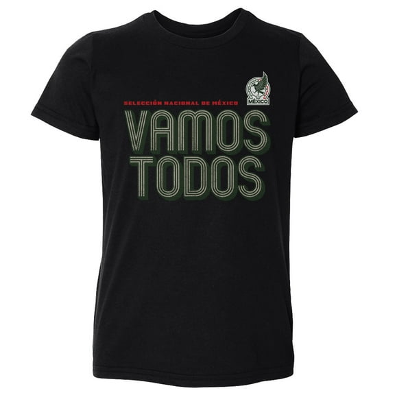 Toddler 500 Level Black Mexico National Team Inline Bold T-Shirt