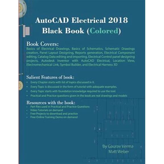 Pre-Owned AutoCAD Electrical 2018 Black Book (Colored), (Paperback)