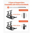 thumbnail image 4 of VEVOR Weight Sled, Steel Power Sled, Fitness Training Sleds for Athletic Exercise Speed Improvement, Workout Equipment with Adjustable Height Handle, Compatible with 1/2 in Weight Plates, Black, 4 of 9