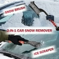 thumbnail image 3 of Function Extendable Car Brush and Ice Scraper Tool with Telescoping Pole for Vehicle and Household Winter Cleaning, 3 of 6