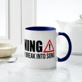 thumbnail image 6 of CafePress - Warning Spontaneous Singing - 11 oz Ceramic Mug - Novelty Coffee Tea Cup, 6 of 6