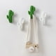 thumbnail image 5 of 2pcs Cactus ganchos en forma de ganchos decorativos creativos ganchos de pared sin clavo (verde), 5 of 8