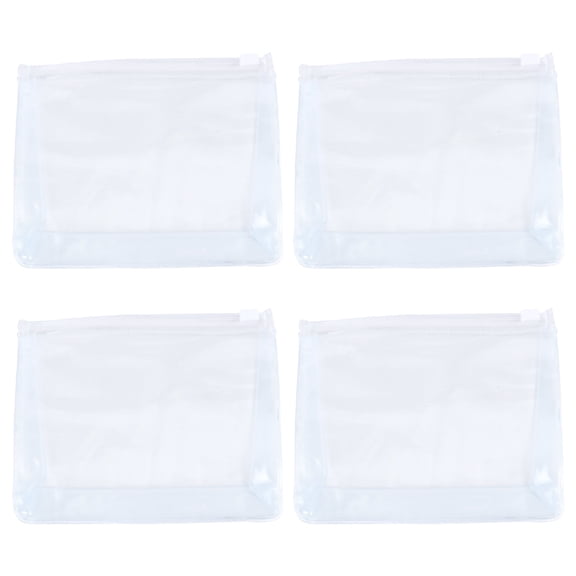 10pcs Clear Makeup Bag Portable Cosmetic Bags with Zipper Travel Toiletry Pouch