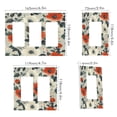 thumbnail image 2 of Yayeee Rocker Switch Wall Plate 1-Gang 4.6"x2.9" Home Decorative Outlet Cover, Large Red Floral Pattern, 2 of 6