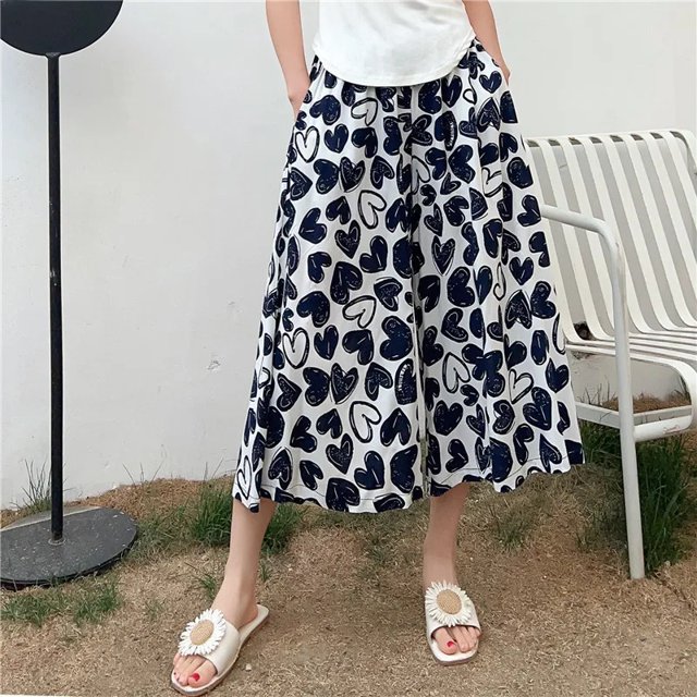 Womens Loose Pants Summer Wide Leg Rayon Blend