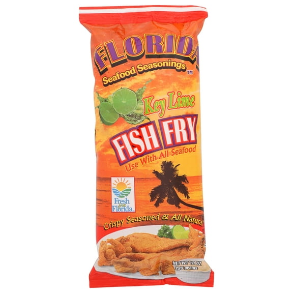 Pack of 12, Florida Seafood Key Lime Fish Fry Batter Seasoning, 10 oz