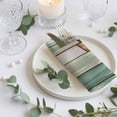 thumbnail image 3 of Cloth Napkins Set of 2 - 20x20 Inches, Sage Green Vintage Washable Reusable Table Napkins, Brown Retro Farmhouse Elegant Pastoral Soft & Absortbent Dining Napkin for Party Wedding Hotel Restaurant, 3 of 8