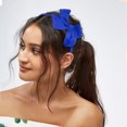 thumbnail image 4 of Unique Bargains Bow Hairbands Bowknot Headband Non-slip Fashion Blue 0.35 Inch Wide Headband for Girl Women, 4 of 7