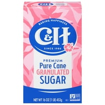 C&H Premium Pure Cane Granulated Sugar, 1 lb Box