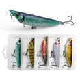 thumbnail image 3 of Swimming Bait for Freshwater Saltwater Lightweight Colorful Artificial Bait for Bass Trout, 3 of 5