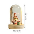 thumbnail image 2 of MOMOJIA Hand Blown Glass Christmas Tree - Small LED Lighted Glass Dome, Handmade Glazed Ornament & Festive Gift for Indoor Home Decor, 2 of 4