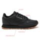 thumbnail image 2 of Zapatillas Reebok Classic Leather para niños, negras con suela gum, talla 7, 2 of 6