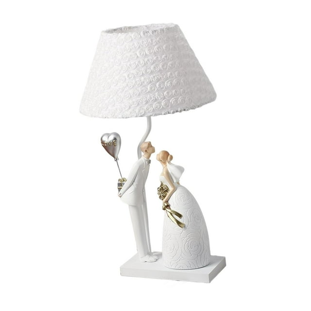 lionlar Tabletop Romantic Proposal Sculpture Bedside Lamp Night Light USB for Shelf Desk With Balloon