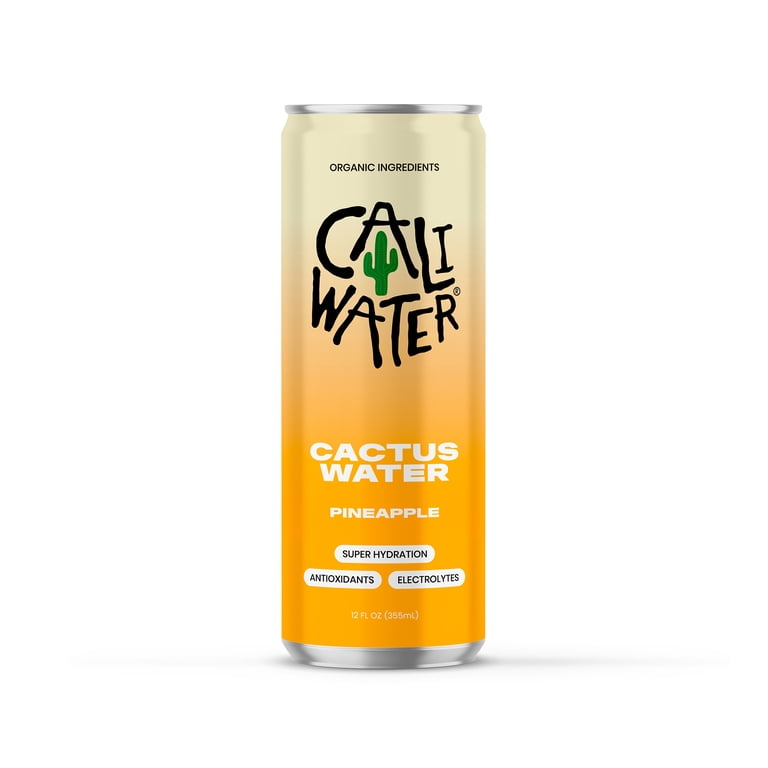 Caliwater Organic Pineapple Cactus Water, 12 fl oz Cans, 12 Pack photo 2