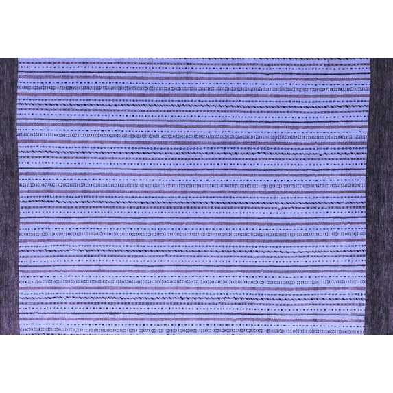 Ahgly Company Machine Washable Indoor Rectangle Abstract Blue Modern Area Rugs, 2' x 3'
