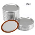 thumbnail image 2 of Coofit 20PCS Regular Mouth Mason Jar Lid Universal Metal Canning Jar Lid Split Type Lid, 2 of 10