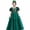 c01Green, variant on Children Baby Girls Middle-Aged Children's Puff Sleeve Sequin Gauze Dress Casual Fashion Princess Dress Red 6-7 Years
