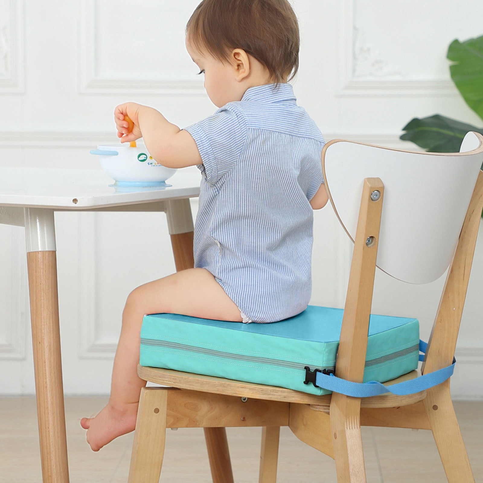 CJiaWei Dining Chair Booster Cushion Faux Leather Seat Portable