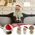thumbnail image 1 of Xihbxyly Cabeza de Papá Noel con Detalles Realistas, Diseño Ligero y Transpirable, Barba de Fibra Sintética Suave, Fácil de Usar, Disfraz de Fiesta Navideña, Talla Única, Conjunto Completo., 1 of 1