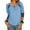 Light blue, variant on Ichuanyi Fall Tops for Women 2022 Women's Summer Fashion Long Sleeve O-Neck Stripe Printing Tops Blouse