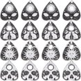 thumbnail image 1 of 40 Uds., 4 estilos, dijes góticos de Halloween, dijes de Tarot a granel, dijes mágicos en blanco y negro, dije de energía con calavera de gato y luna para hacer joyas, dijes para pendientes, 1 of 5