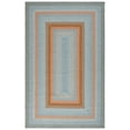 thumbnail image 2 of SAFAVIEH Braided Marco Bordered Machine Washable Reversible Area Rug, Grey/Rust, 3' x 5', 2 of 18