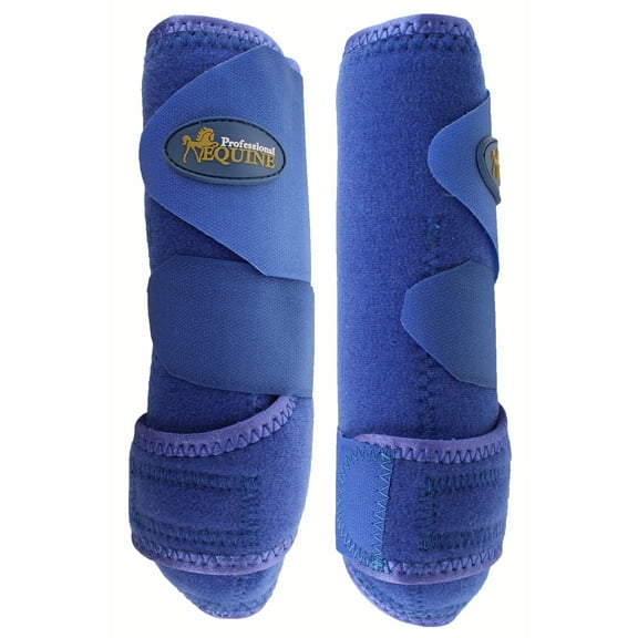 Professional Equine Medium Sports Medicine FRONT Splint Boots Blue 41BLA