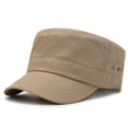 thumbnail image 4 of WEIYLL Men Baseball Cap Classic Casual Adjustable Solid Color Quick Dry Flat Top Comfortable Men Visors Hat, 4 of 6